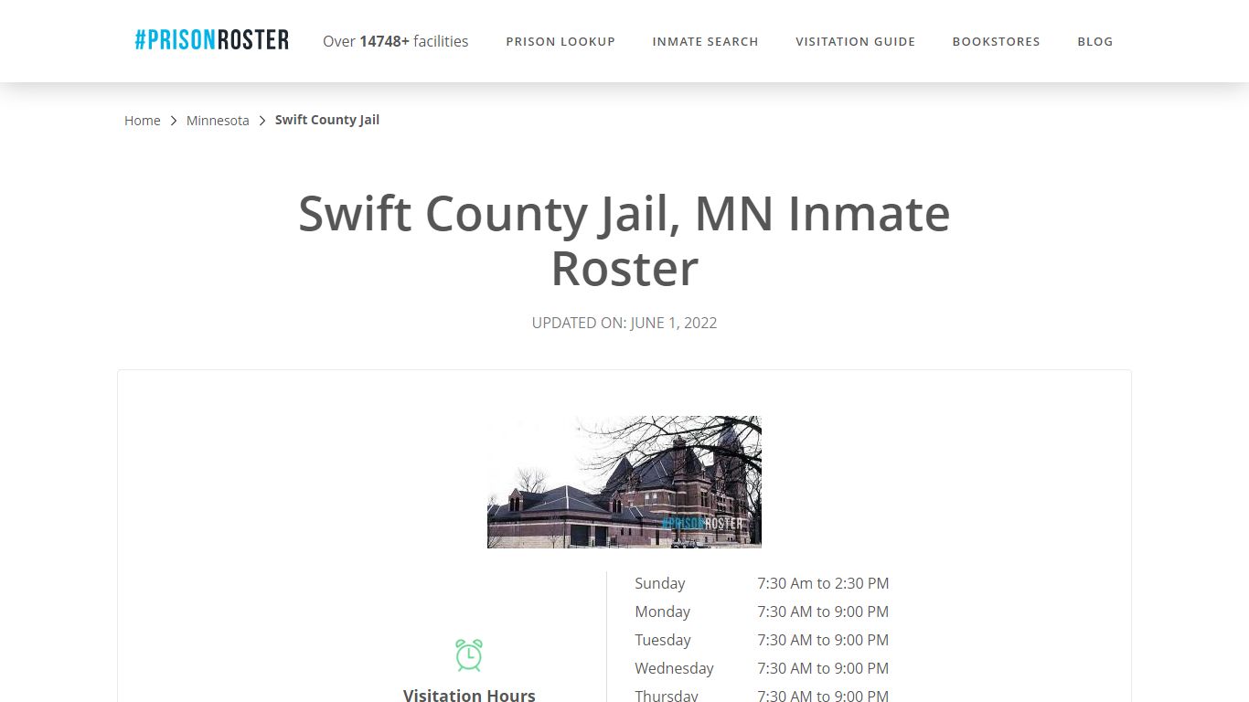 Swift County Jail, MN Inmate Roster