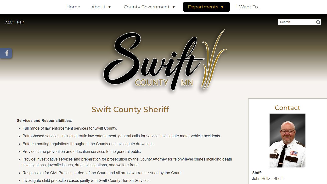 Sheriff - Swift County, MN